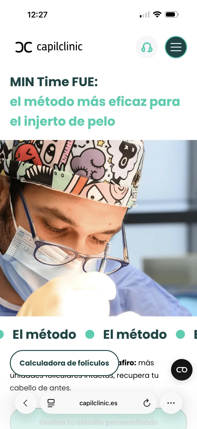 Equipo médico en mobile con doctores Madrid y Barcelona