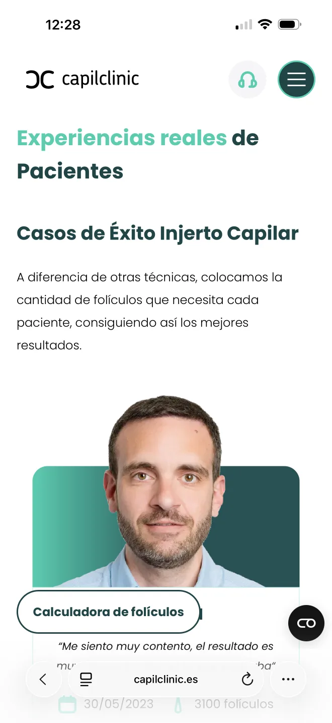 Formulario de estudio gratuito en mobile