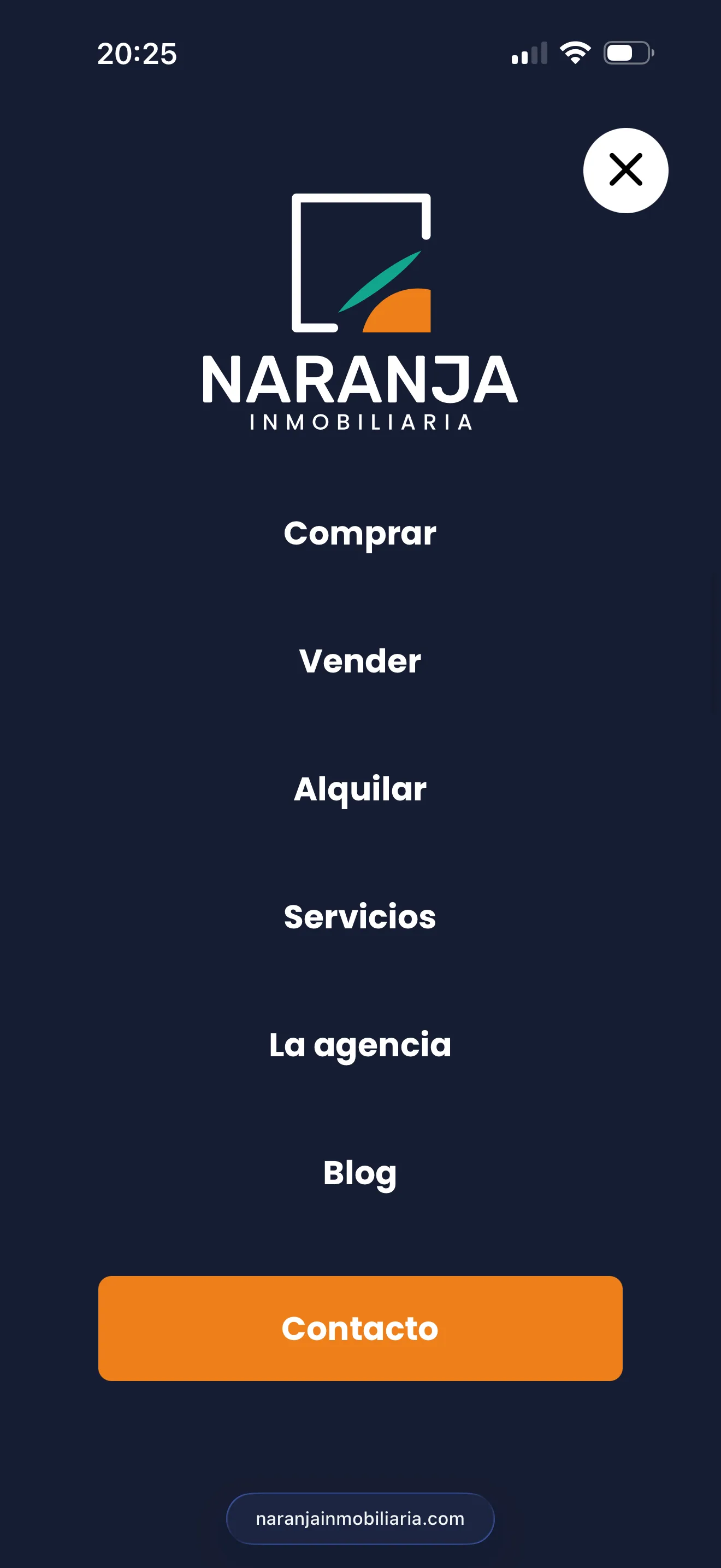 Filtros de búsqueda en móvil