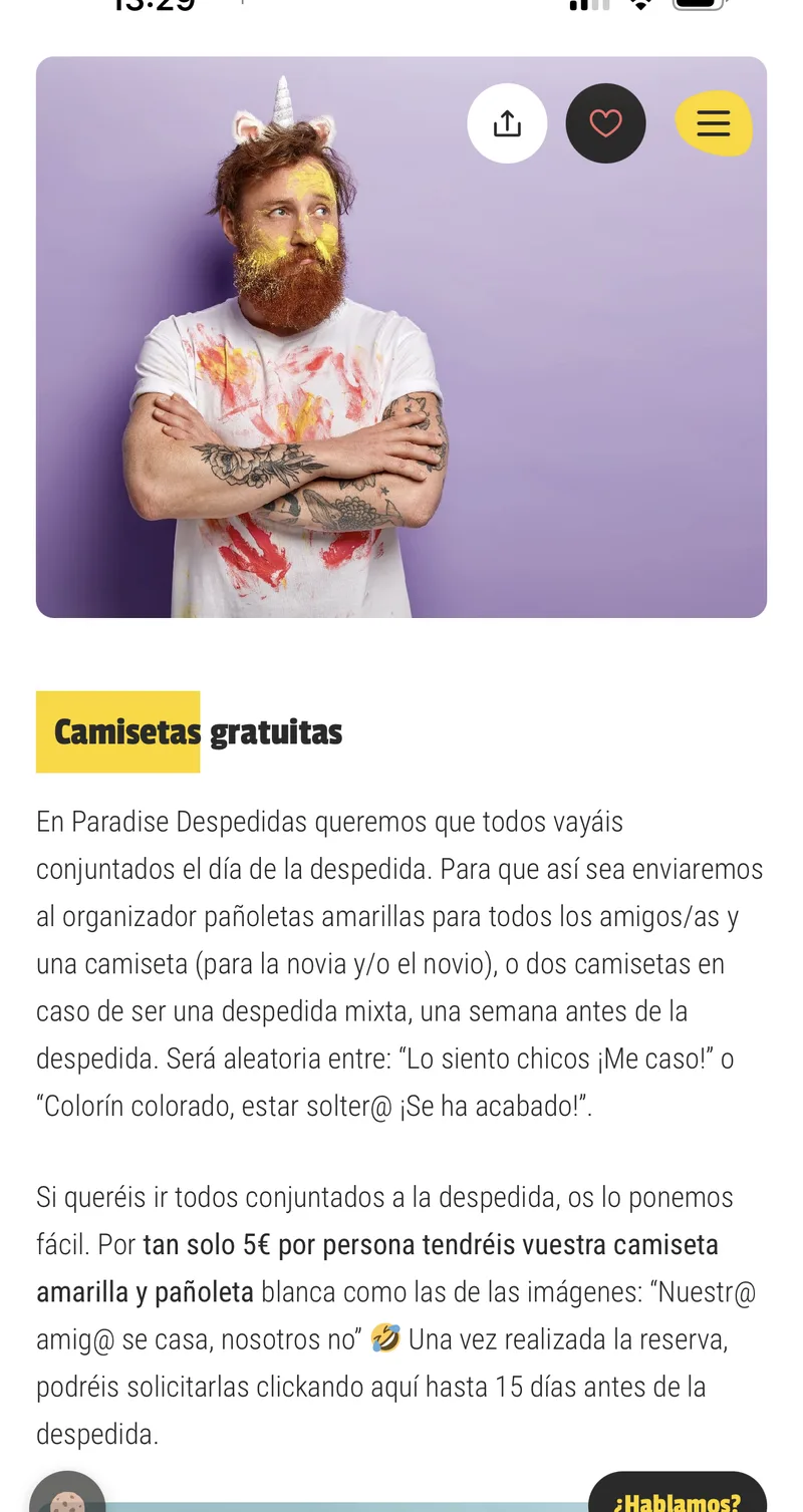Extras: camisetas y pañoletas
