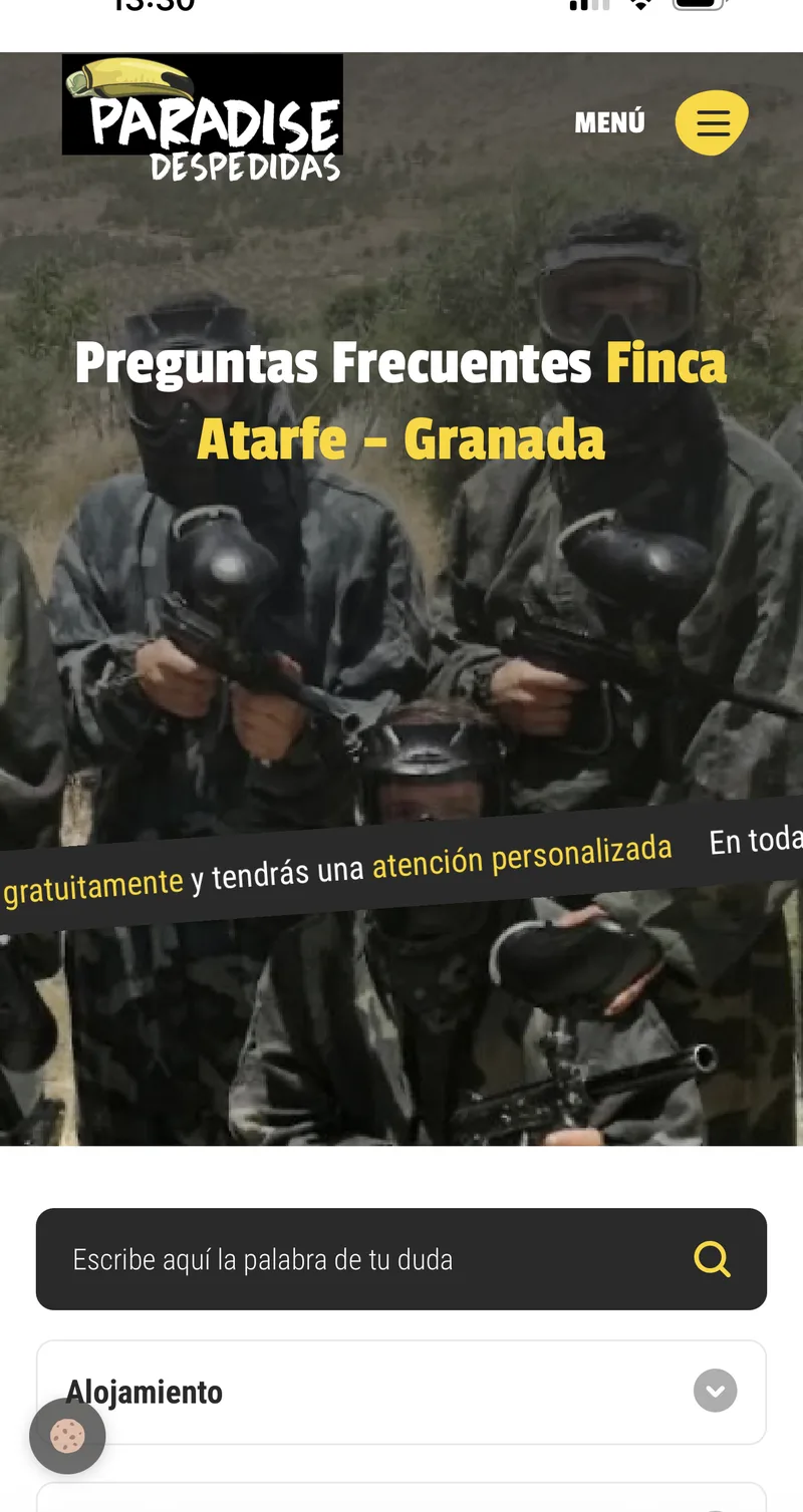 FAQ específica de Finca Atarfe Granada