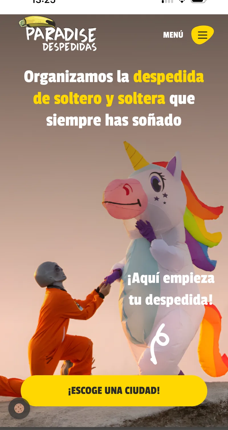 Home mobile Paradise Despedidas