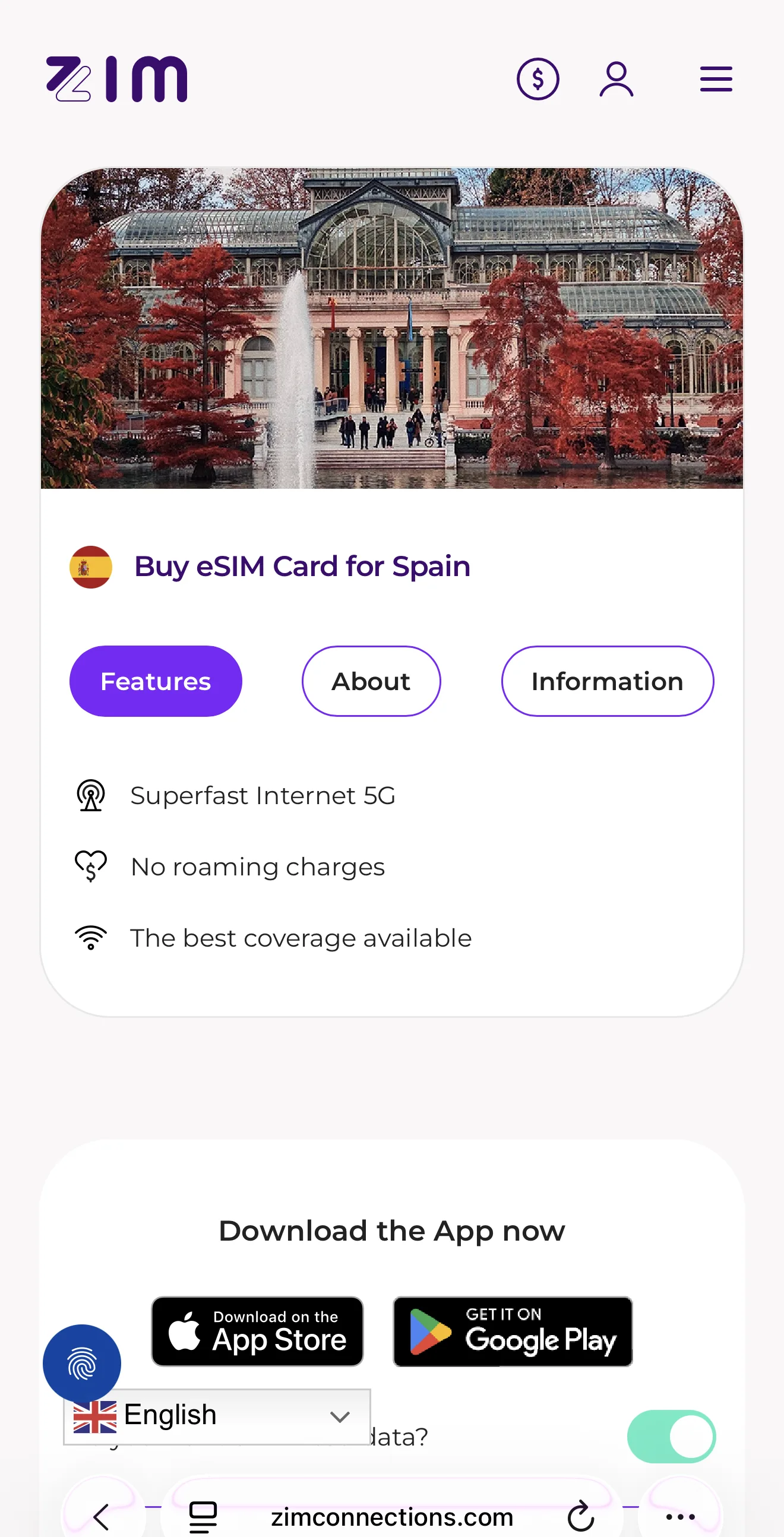 ZIM — eSIM España